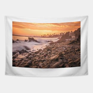 Sunset Rock Beach Tapestry