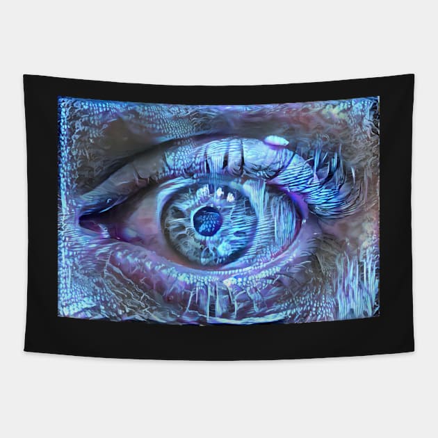 My Left Dreaming Eye Tapestry by Swabcraft