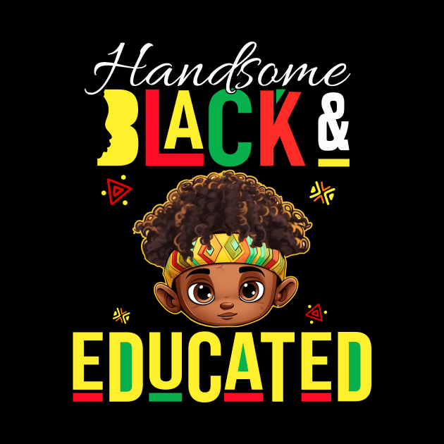 Pretty Black & Educated African American Black History Month by Jhon Towel