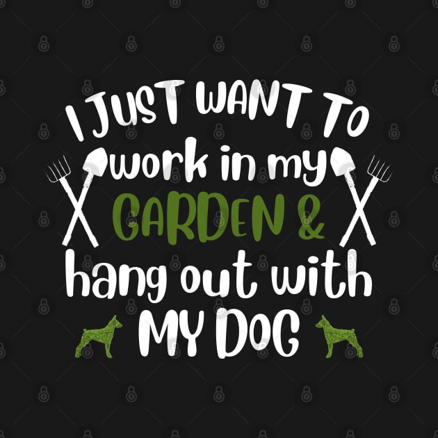 I just want to work in my garden and hangout with my dog. by Emouran