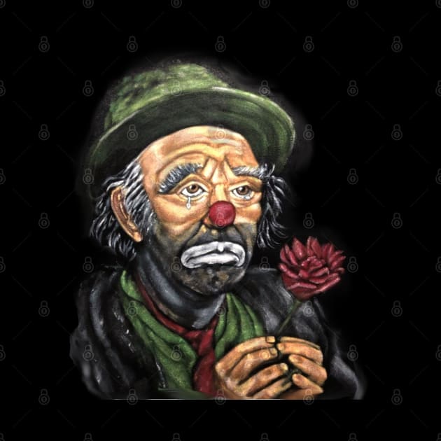 Emmett Kelly Sad Clown Art by artnouveau2