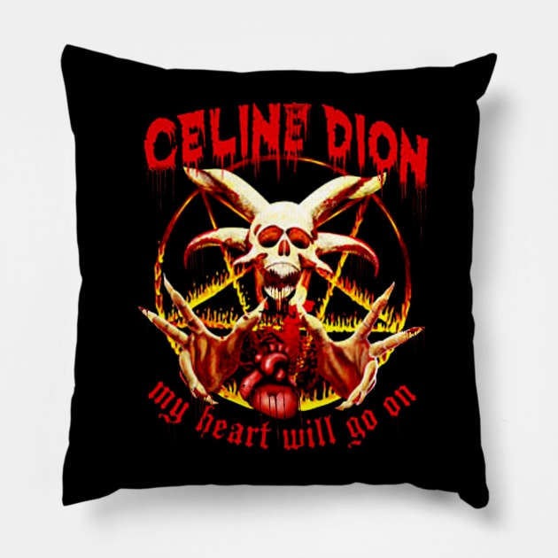 Celine dion art fire blood Pillow by ST-12