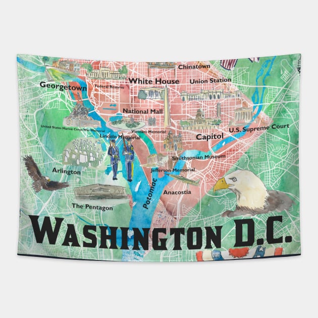 Washington DC Tapestry by artshop77