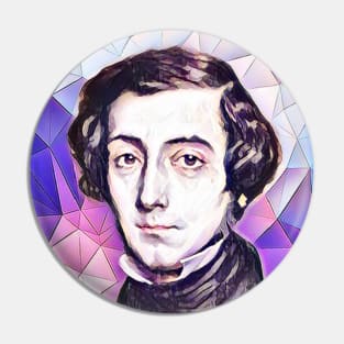 Alexis de Tocqueville Pink Portrait | Alexis de Tocqueville Artwork 8 Pin