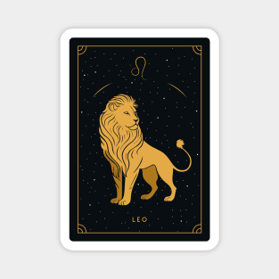 Leo Tarot card Magnet