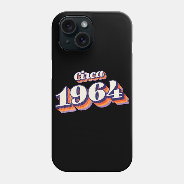 1964 Birthday Year Phone Case by Vin Zzep