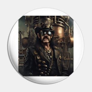 Lemmy Motorhead Steampunk Pin