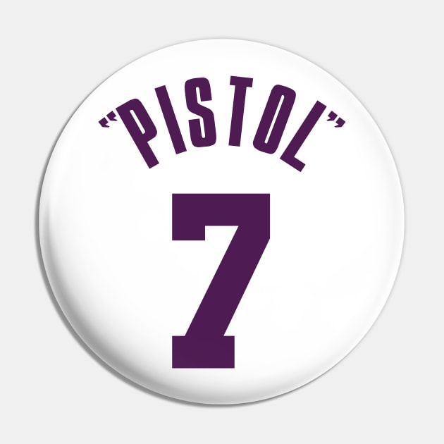 Pete Maravich Pin by Buff Geeks Art