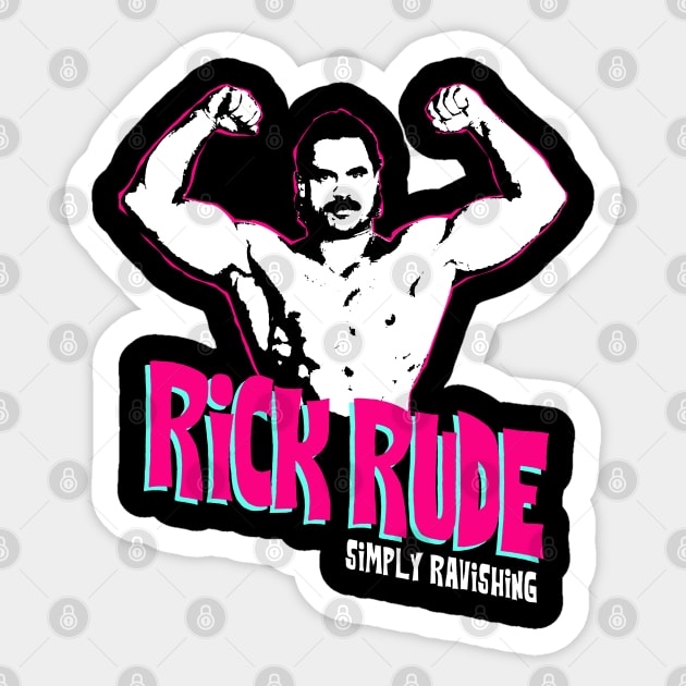 Ravishing Rick Rude Stickers - wrestling Stickers sold by