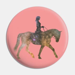 horse girl Pin