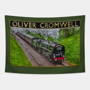 BR Standard Class 7 Oliver Cromwell and Nameplate Tapestry