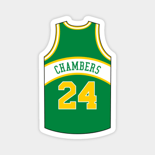 Tom Chambers Seattle Supersonics Jersey Qiangy Magnet