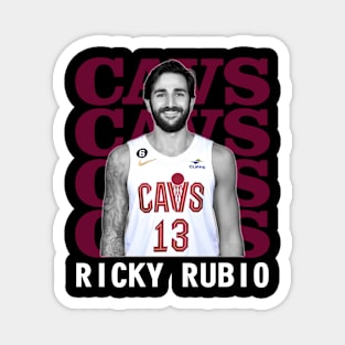 Cleveland Cavaliers Ricky Rubio 13 Magnet