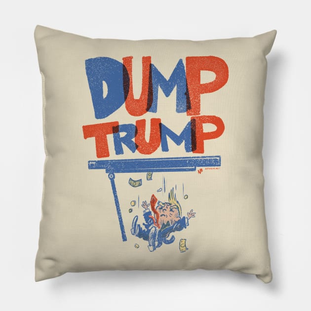 Dump Trump Pillow by natebear