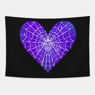 Spider Web Heart V28 Tapestry