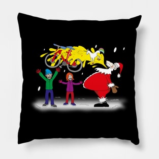 Santa throw up Pillow