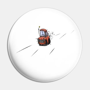 Little Orange Car Pin