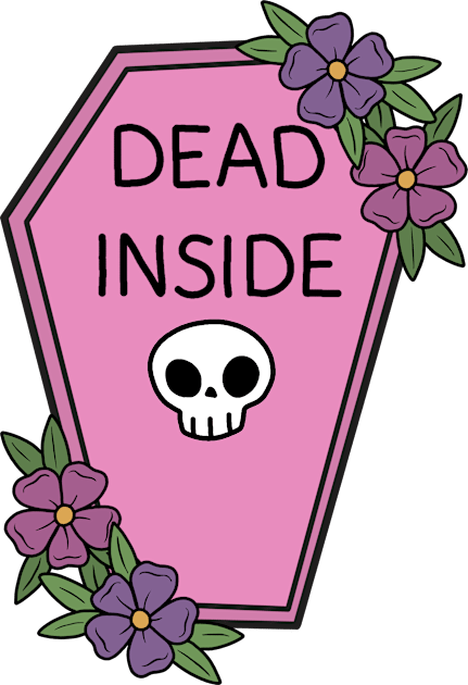 Dead inside Kids T-Shirt by valentinahramov