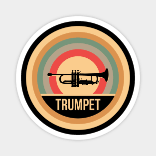 Retro Vintage Trumpet Gift For Trumpeters Magnet