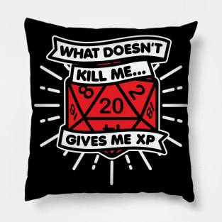 What Doesn't Kill Gives Me XP Dice Pillow