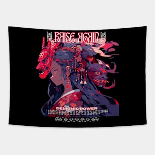 raise again anime girl with mask Tapestry