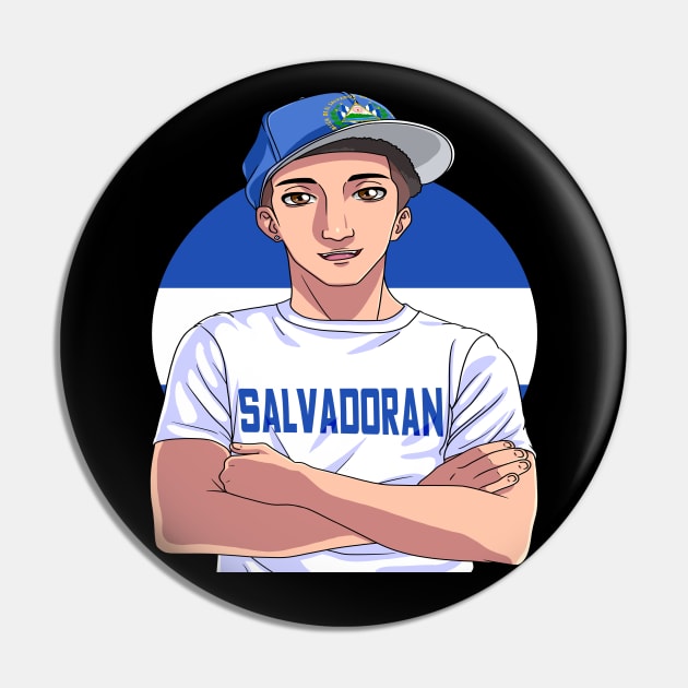 El Salvador Flag Salvadoran Pride Latin Heritage Pin by Noseking