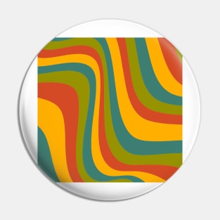 70's groovy wavy pattern Pin