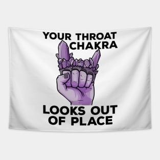 Yoga Chakra Brass Knuckles Funny Meditation Zen Statement Tapestry