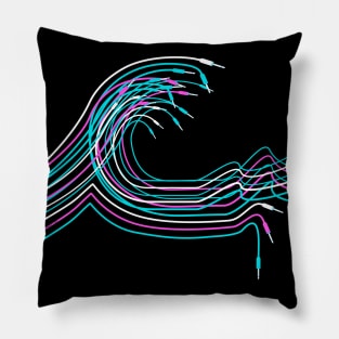 Great Wave for Electronic Musician and Synthesizer player Pillow