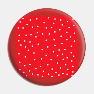 red and white polka dot pop art Pin