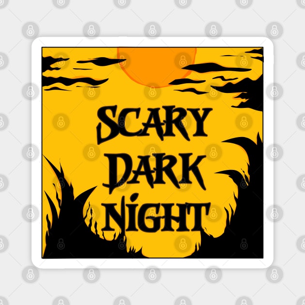 Scary dark night Magnet by Sefiyan