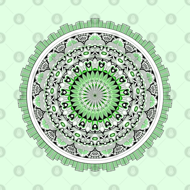 Mandala Green 1 by The Knotty Works