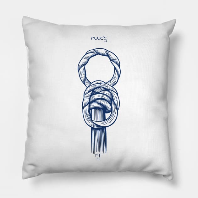 Nautical Sailor Sail Knot 6 of 15 Pillow by jjmpubli