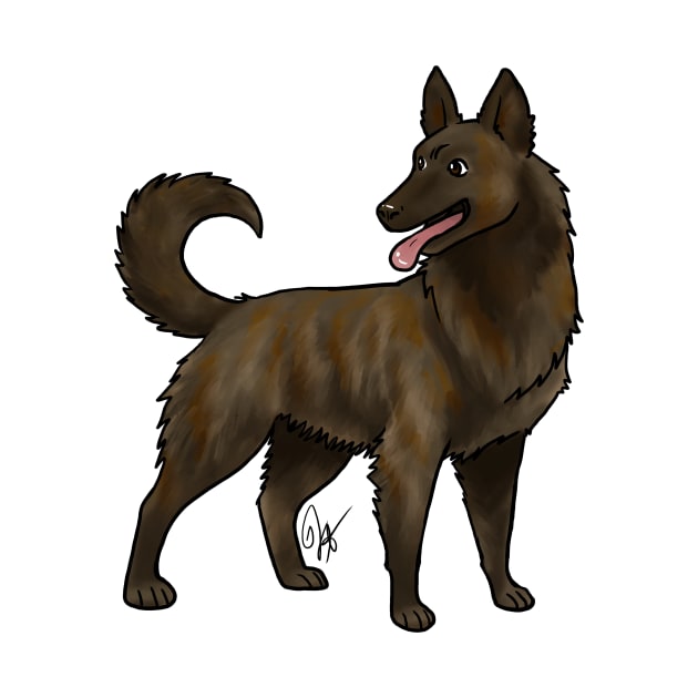 Dog - Dutch Shepherd - Long Haired by Jen's Dogs Custom Gifts and Designs