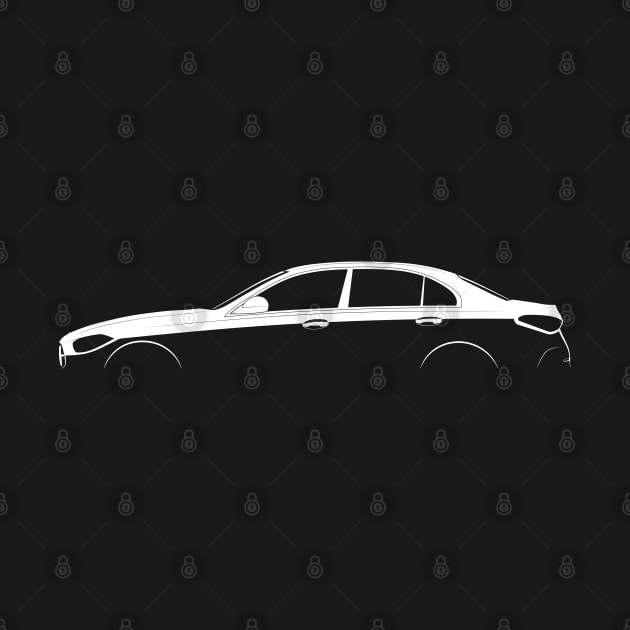 Mercedes-Benz C-Class (W206) Silhouette by Car-Silhouettes