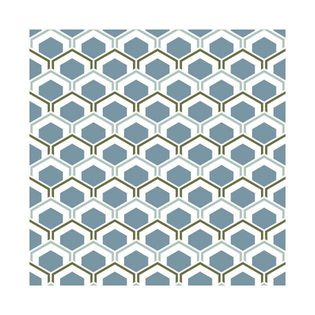 Mid Century Modern Hexagons by Makanahele