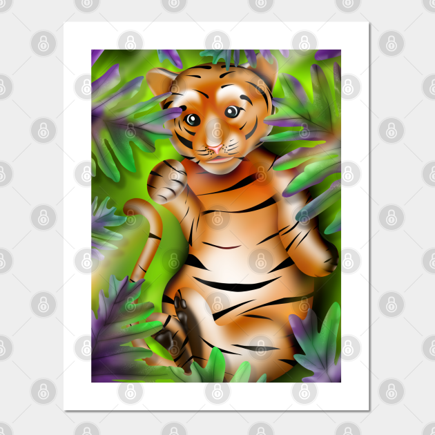 Tiger paw - Chibi tiger in the jungle - Tiger Paw - Posters and Art Prints | TeePublic Tiger paw - Chibi tiger in the jungle - Tiger Paw - Posters and Art Prints | TeePublic