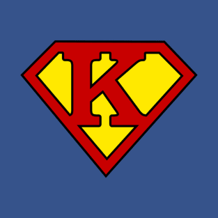 Superhero Symbol Letter K T-Shirt