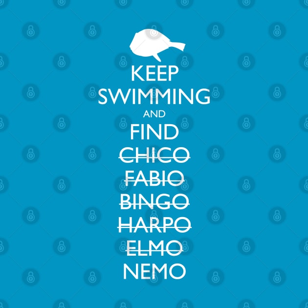 Keep Swimming and Find Nemo by ctlart