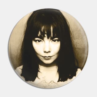 Retro BjOrk Fan Art Design Pin