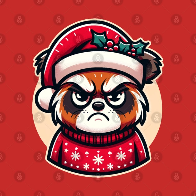 Holiday Grump - Festive Animal Christmas by OnyxBlackStudio