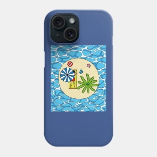 Lonely Island Relaxation Sun Phone Case