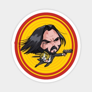 Cute John Wick Magnet