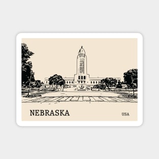 Nebraska State USA Magnet