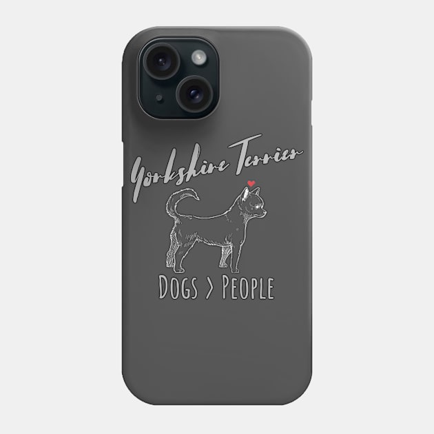 Yorkie - Dogs > People Phone Case by JKA