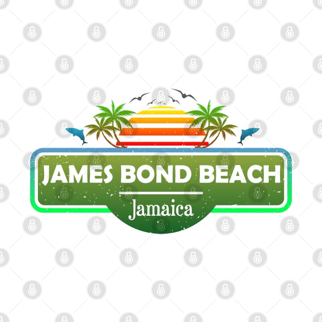 James Bond Beach Jamaica, Palm Trees Sunset Summer by Jahmar Anderson