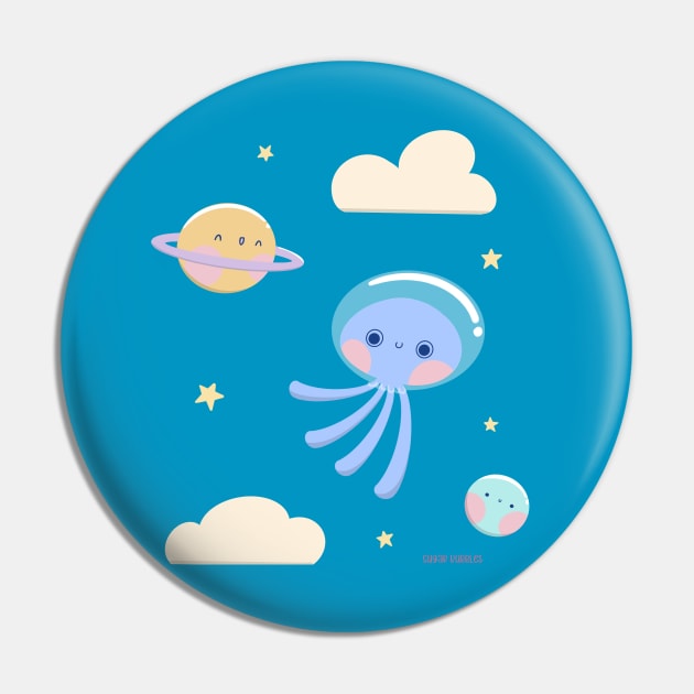 Cute friends in the space Pin by Sugar Bubbles 