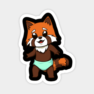 Kawaii Baby Red Panda Magnet