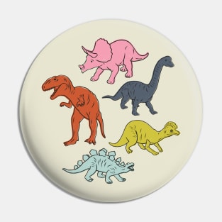 Plastic Toy Dinosaurs Pin