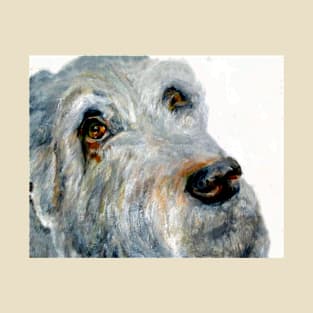 Dog Portrait Original Painting T-Shirt